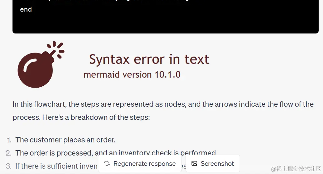 chatgpt diagrams chrome extension syntax error in text