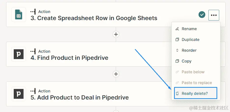 图 6.15 – 确认是否要删除步骤的提示