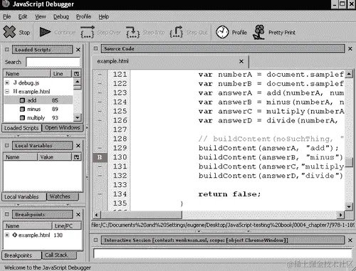 行动时刻—使用 Firefox 的 Venkman 扩展进行调试