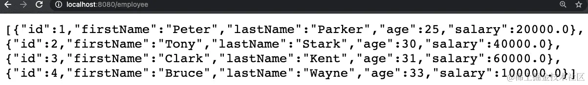 图 6.2 – REST 端点响应