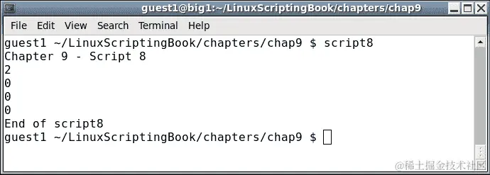 第九章 - 脚本 8