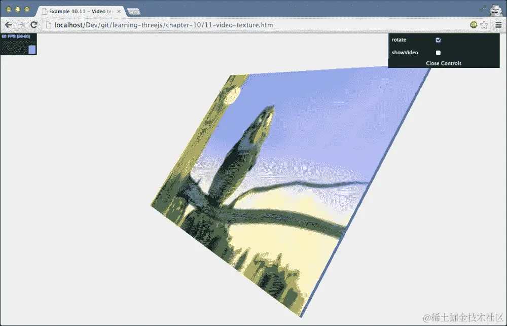 使用视频输出作为纹理