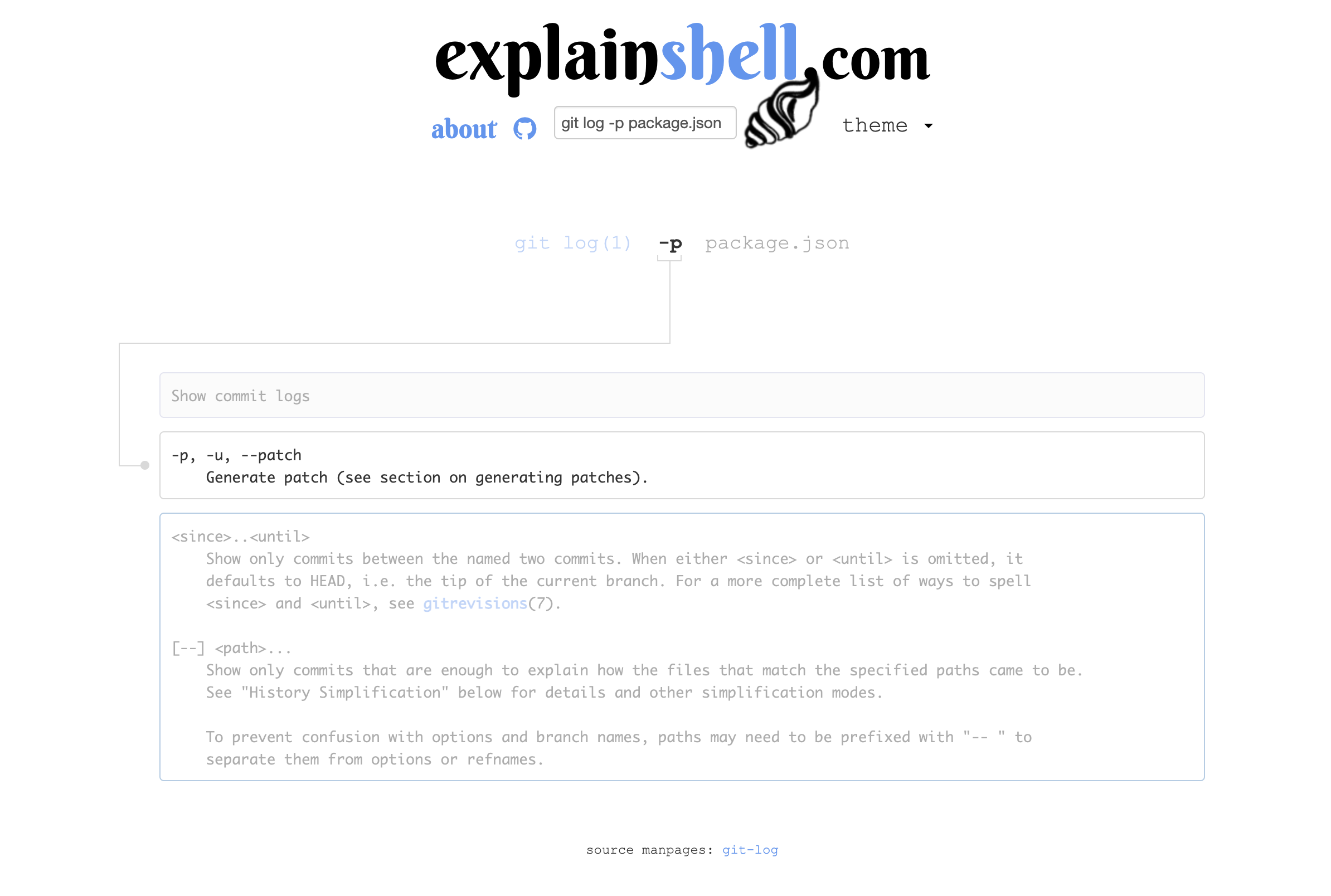 explainshell