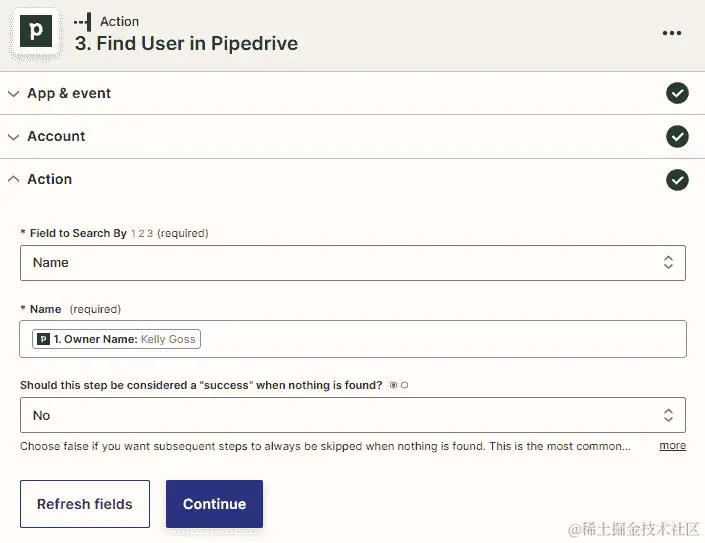 图 21.6 – 使用 Pipedrive 搜索操作查找用户的概述