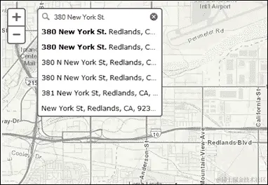 地理编码器小部件
