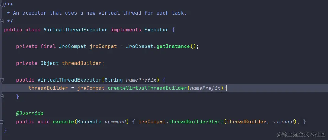 VirtualThreadExecutor类源码
