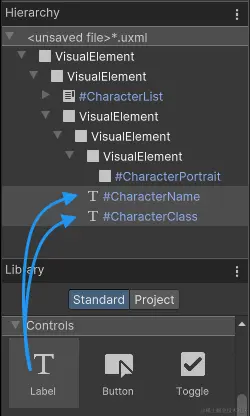 为名称和类添加标签