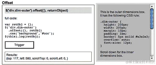 描述.offset()about