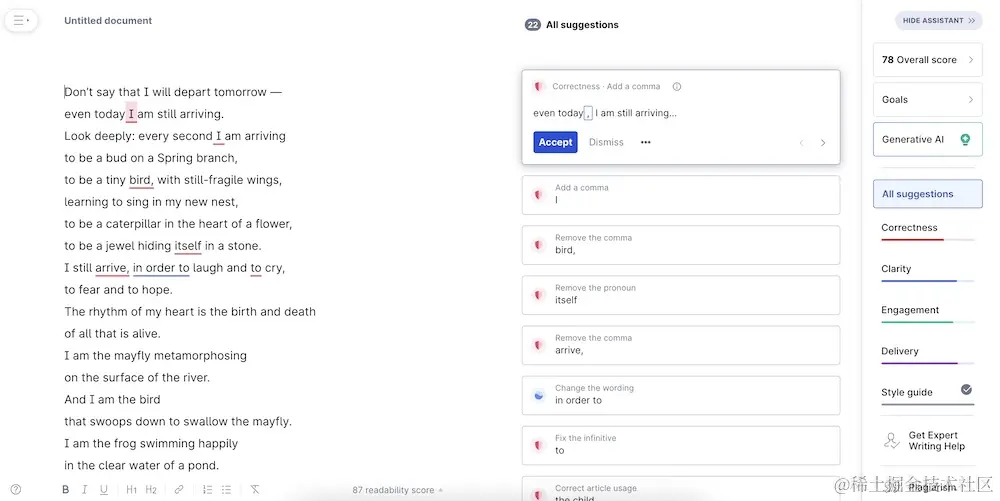 Grammarly – The Leading AI Writing Tool