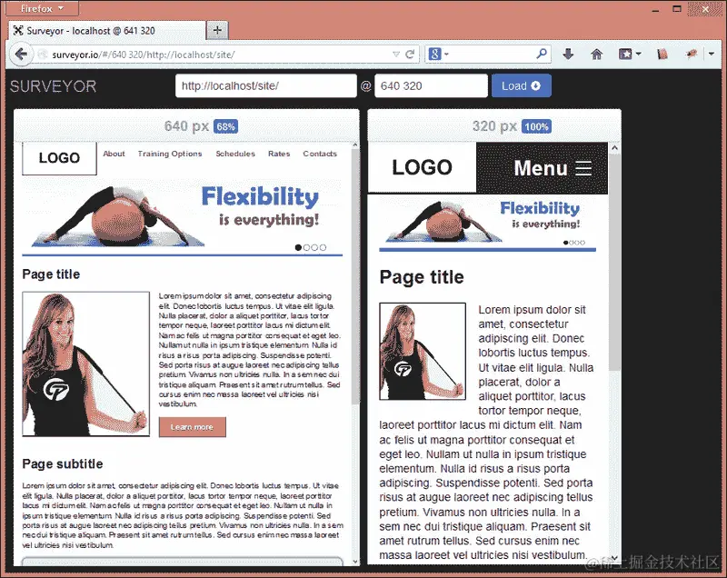 练习 9 - 在不同的屏幕尺寸下测试我们的网站