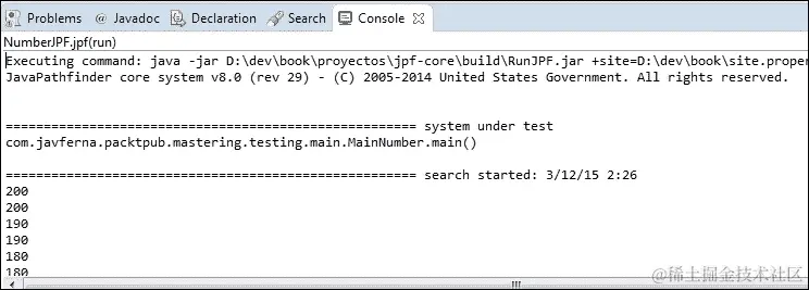 运行 Java Pathfinder