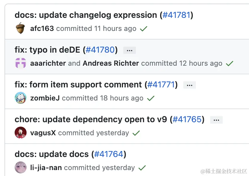 Commit List