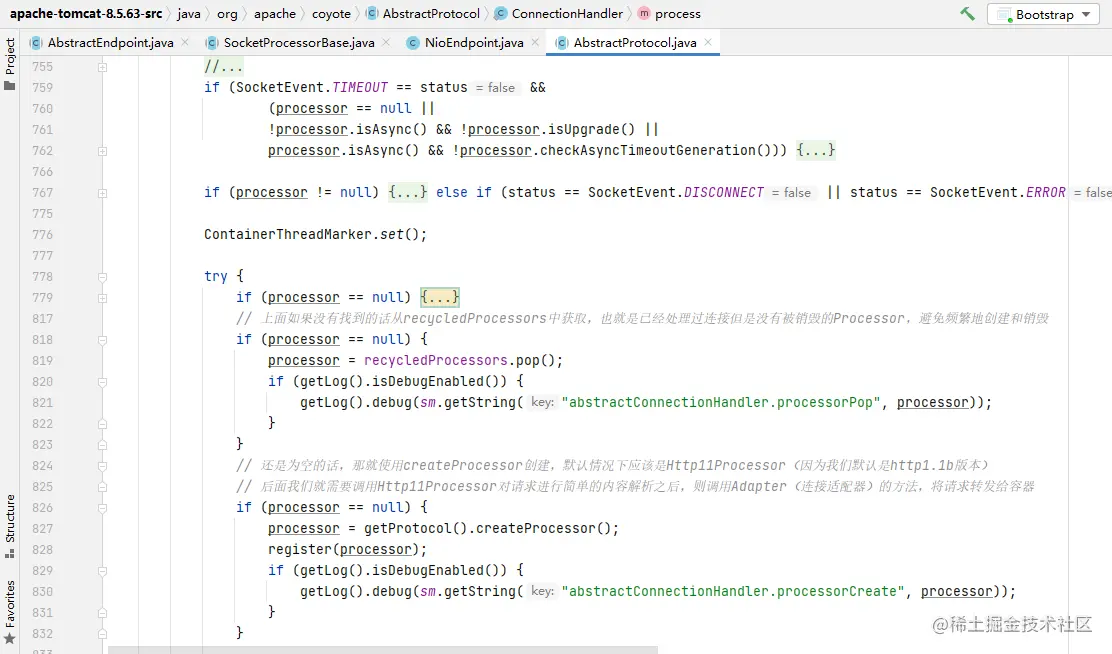 AbstractProtocol.process()