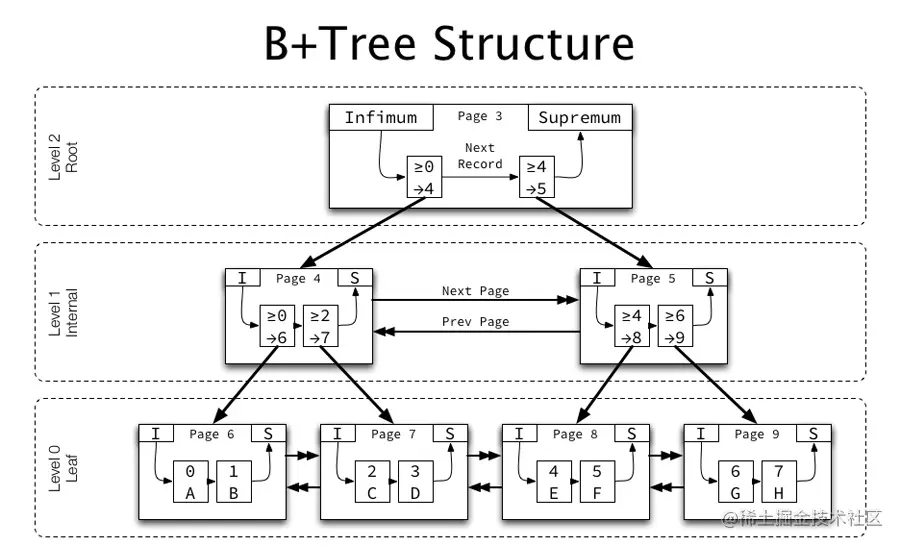 B+ Tree Structure