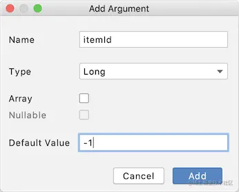 添加数据的时候会显示这个对话框，这里可以输入数据类型、默认值和其它所需的信息
