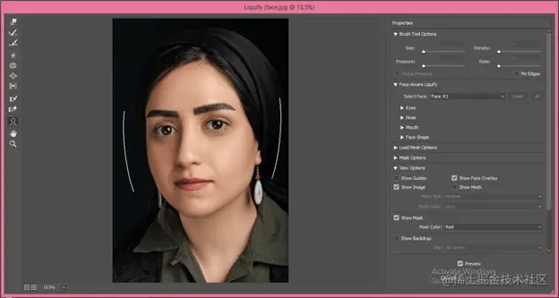 Photoshop liquify output 5