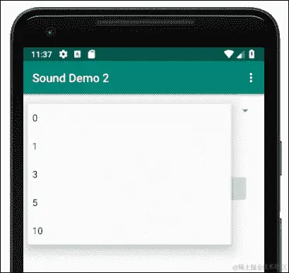布局声音演示 UI