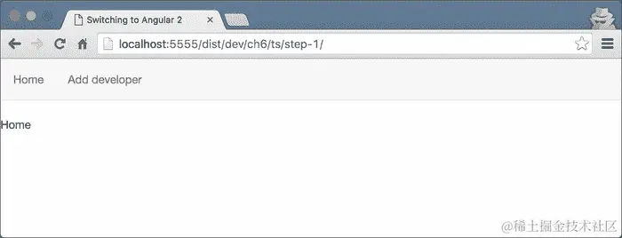 使用 routerLink 和 router-outlet
