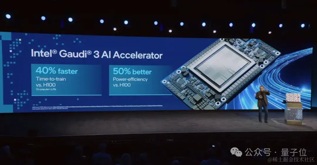 英特尔突袭英伟达H100，新AI芯片训练快40%，推理快50%，CEO蹦迪庆祝