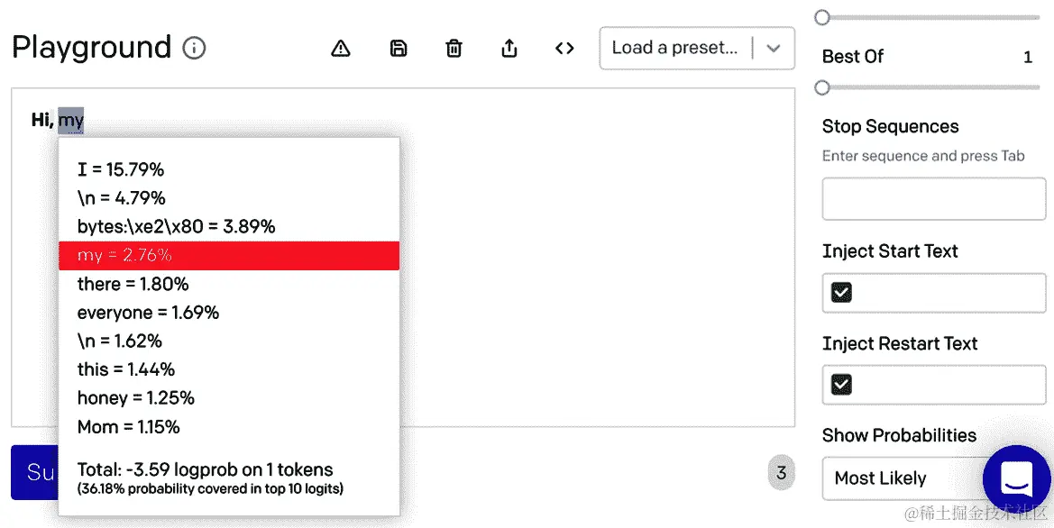图 3.17 – 显示概率 – 最有可能的标记