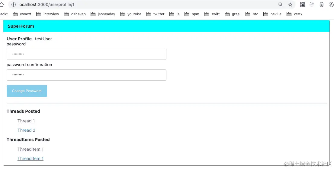 图 12.19 – 用户资料屏幕