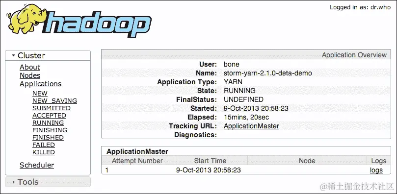 使用 Storm-YARN 基础设施进行实时分析
