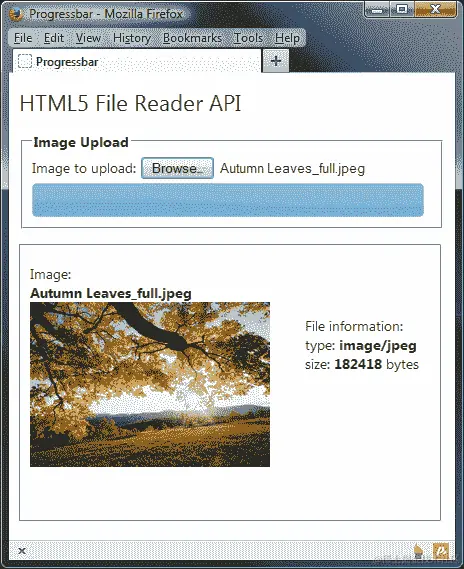 使用进度条实现丰富上传