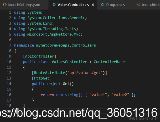 Controllers的代码