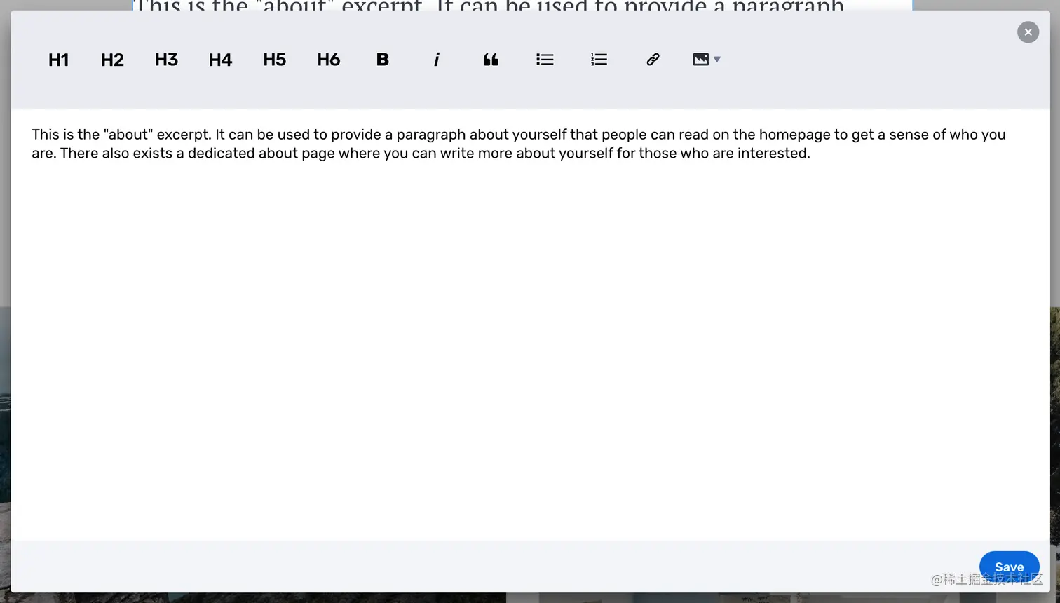 Editing text in Stackbit Site Preview