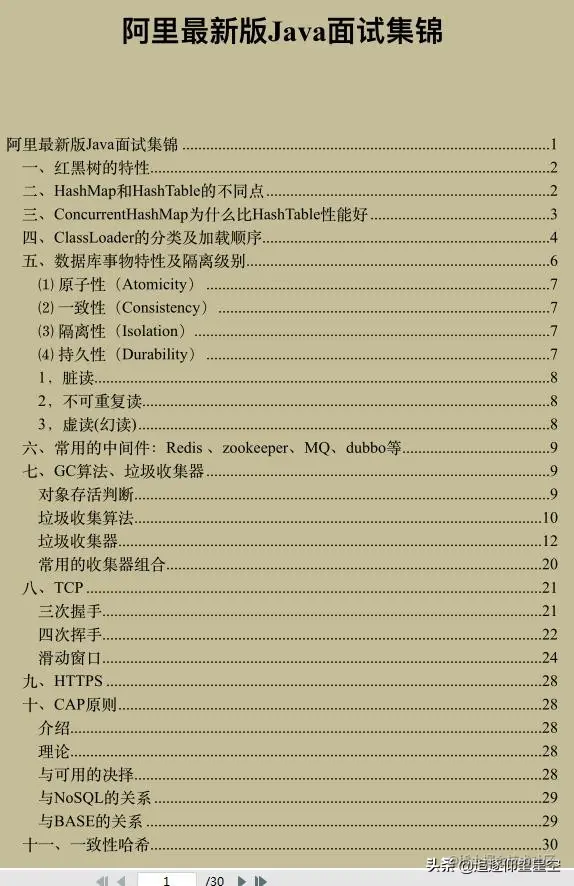 狂刷《Java权威面试指南（阿里版）》，冲击“金九银十”有望了