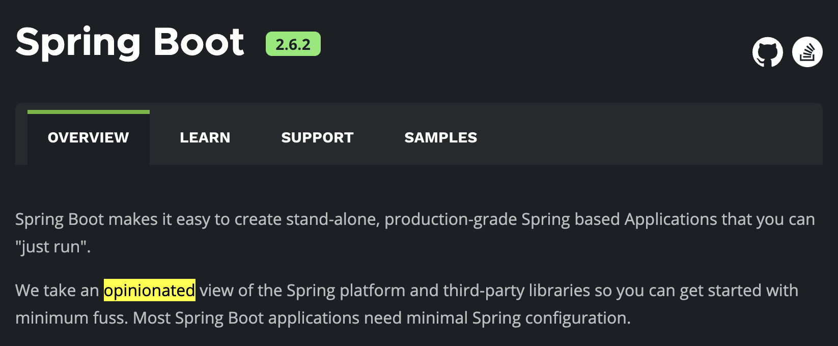 Spring Boot 是 opinionated