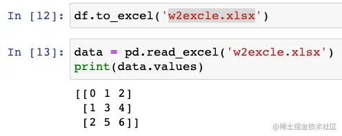 excel的写入和读取
