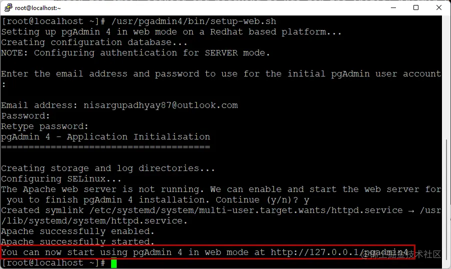 PgAdmin for PostgreSQL on Linux 