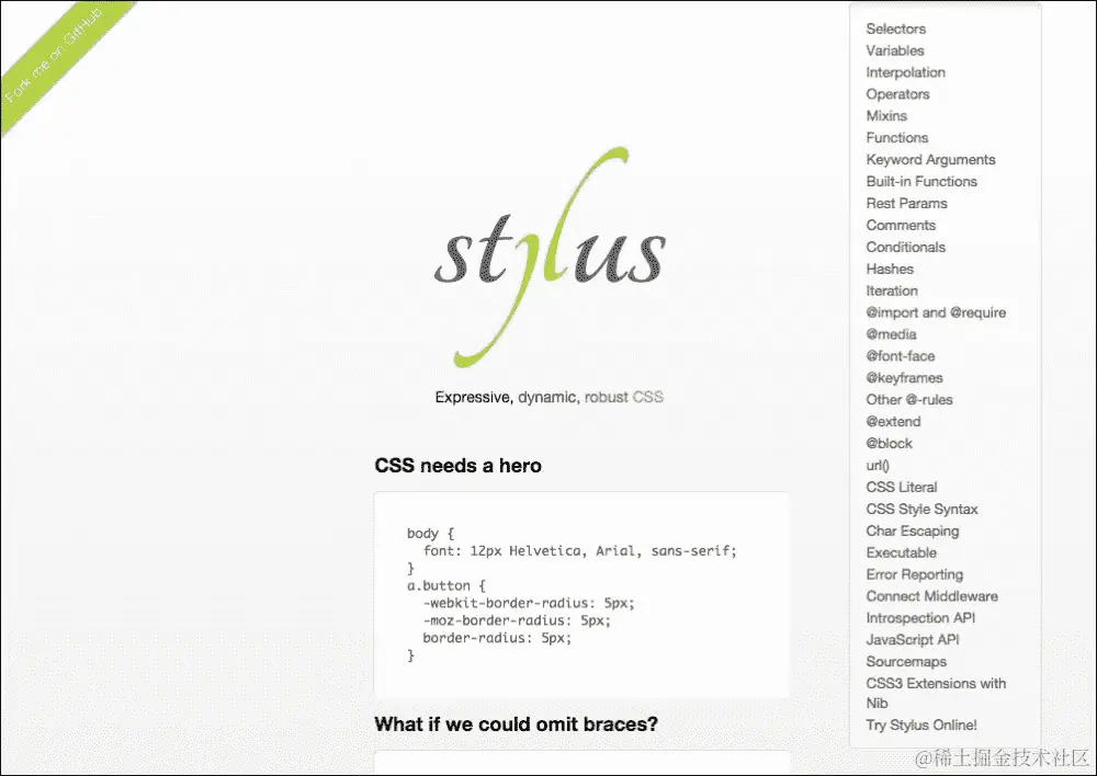 CSS with Stylus