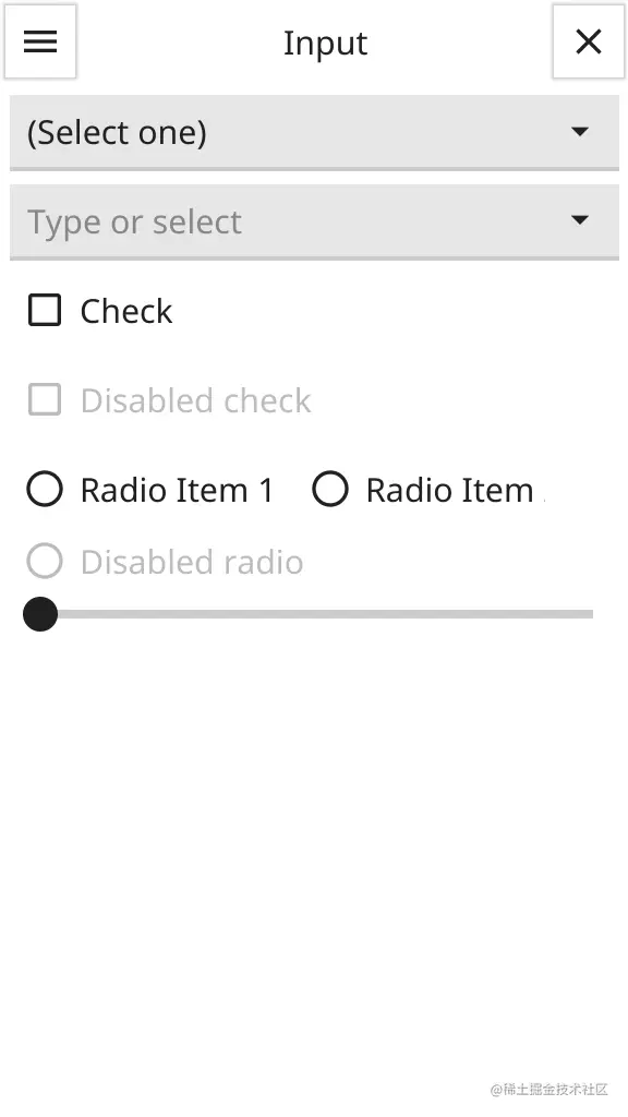 Fyne Demo Mobile Light Theme