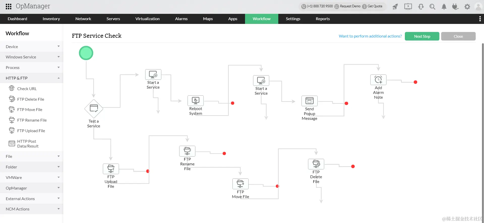 监控FTP服务器 - ManageEngine OpManager