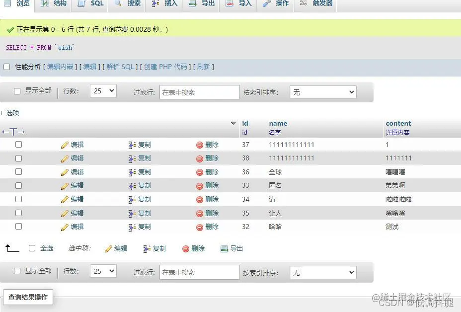 php书上的许愿墙项目搭建以及代码分享许愿墙项目点击下载