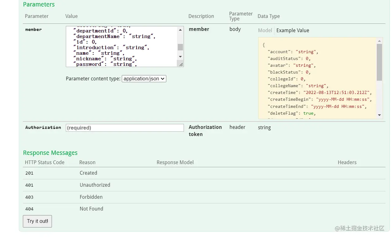 Springboot swagger2 swagger 2 9 2 
