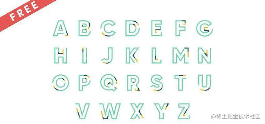 Animated Outlined Letters Template