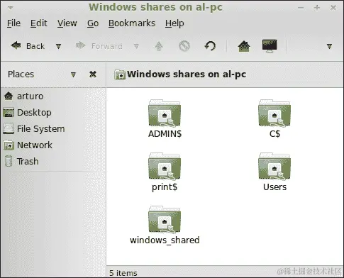 行动时间 – 如何访问特定的共享文件夹