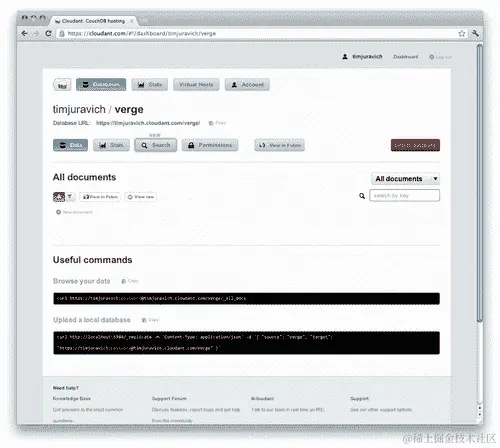 在 Cloudant 上使用 Futon