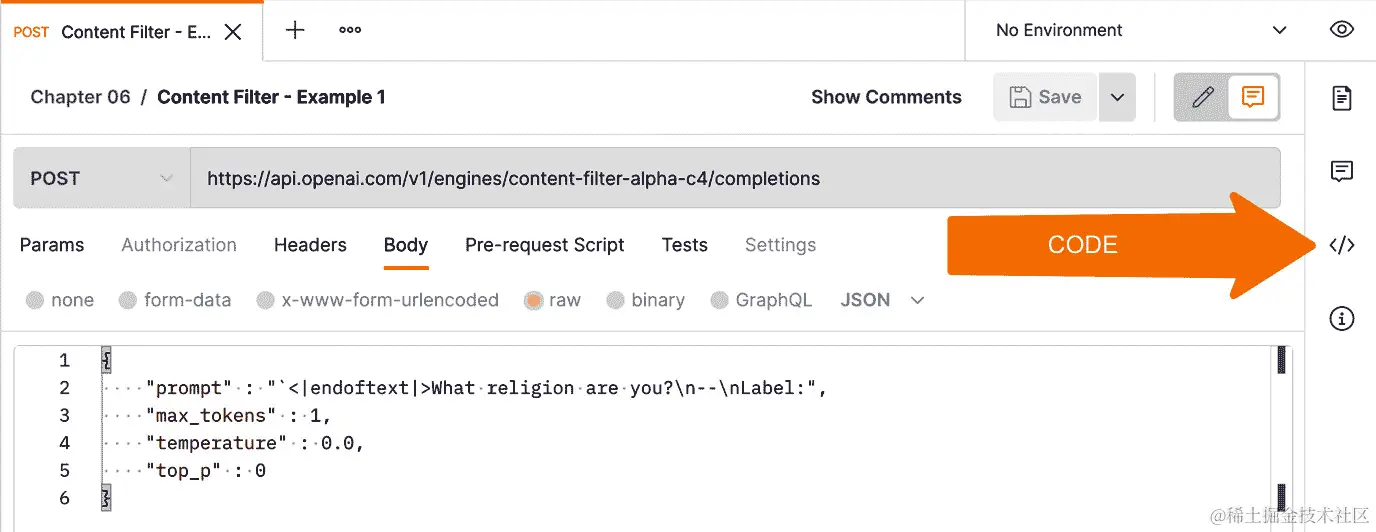 图 6.10 – 打开代码窗格的代码按钮    