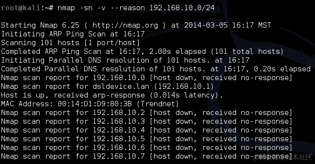 使用 Nmap 进行目标枚举