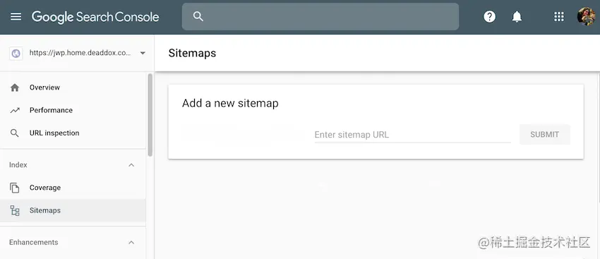 Copypaste your sitemaps URL into the Add a new sitemap field 