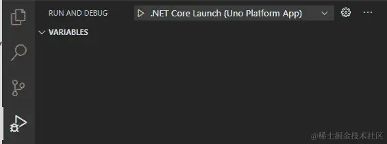 图 2.9 - Visual Studio Code 的运行和调试视图