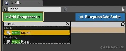 搜索并添加Media Sound