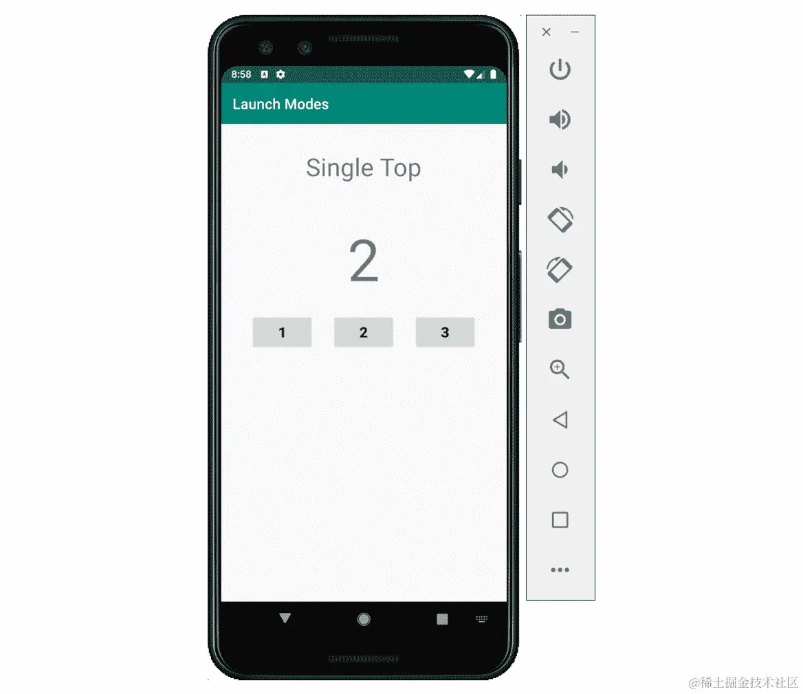 图 2.22：应用程序显示 Single Top 活动