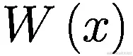 W\left(x\right)