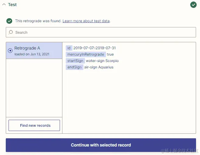 图 10.14 - ﻿水星进入逆行触发事件返回示例数据的概述