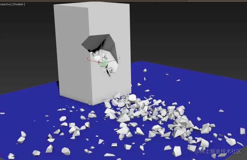 3ds Max动力学插件RayFire图文教程：如何使用RayFire 实现酷炫逼真的爆炸碎裂效果第 2部分